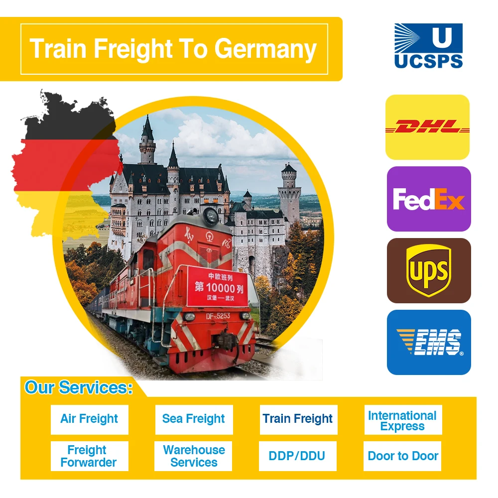 Railway forwarding agent ddp logistics service from China to Poland Germany