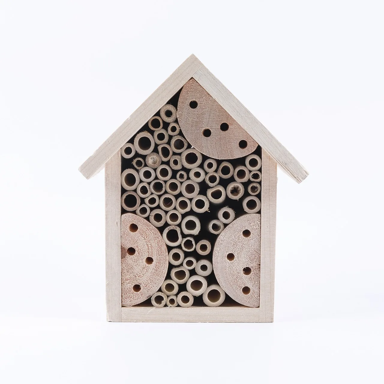 Natural wooden insect hotel bee house Beehive House hot selling for garden outdoor