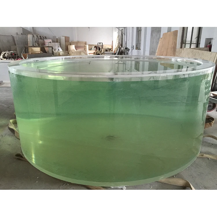 Manufacturer professional promotional modern style tall round acrylic coral fish tank