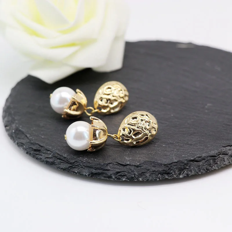 
Design Drop Pearl Crystal Earring New Design Fashion Sterling Silver/Alloy Earrings Wholesale 21524 Earring 