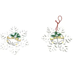 3 inch Round Circle Custom Sublimation Blank Ceramic Christmas Ornaments Flat Christmas Ornament