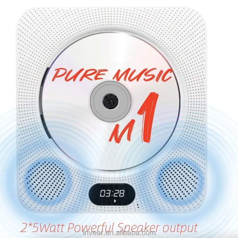 Новая функция inveer BT и FM-радио, вертикальный DVD-плеер с динамиком, Выходная модель M1DVD на 10 Вт