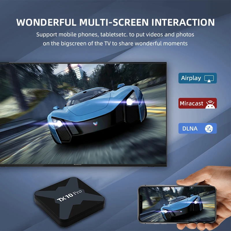TX10 Pro Allwinner H616 2GB 16GB 5G wifi media player 4k HD video smart tv box android box TX10 Pro