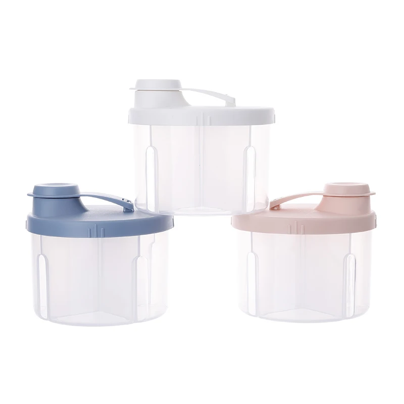 Hot Sale Formula Dispenser Snack Box White Blue  Baby Portable Container Baby Food Milk Powder Box