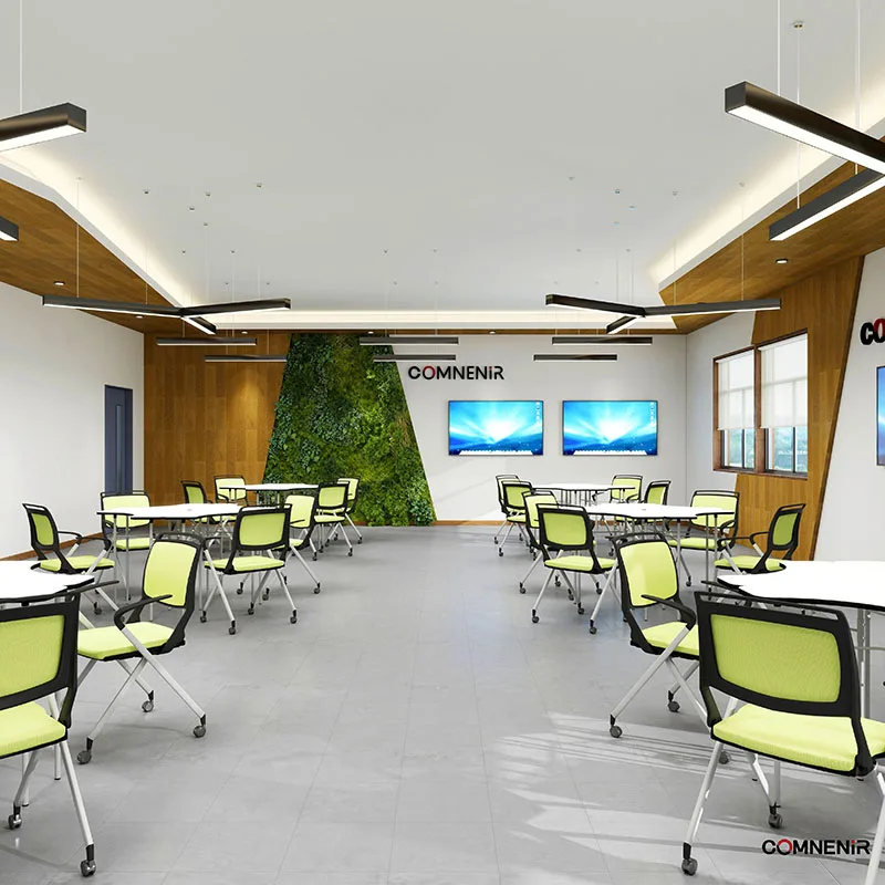 School Furniture Collaborative School Desk and Chair Furniture Wood Material for University Workshop Educational Supplies