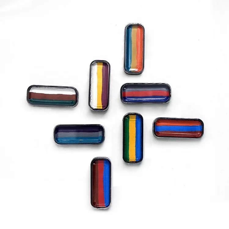 Custom Color rainbow colors kids non-toxic face use water based face paint set face and body paint split cake