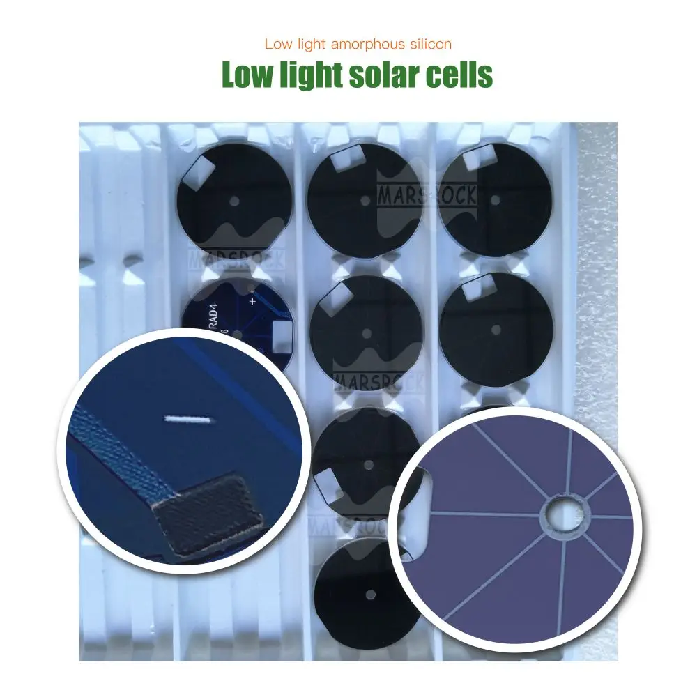 D33mm 4V 10uA тусклый свет тонкопленочный Аморфный Кремний солнечный элемент тип часы аморфная солнечная панель