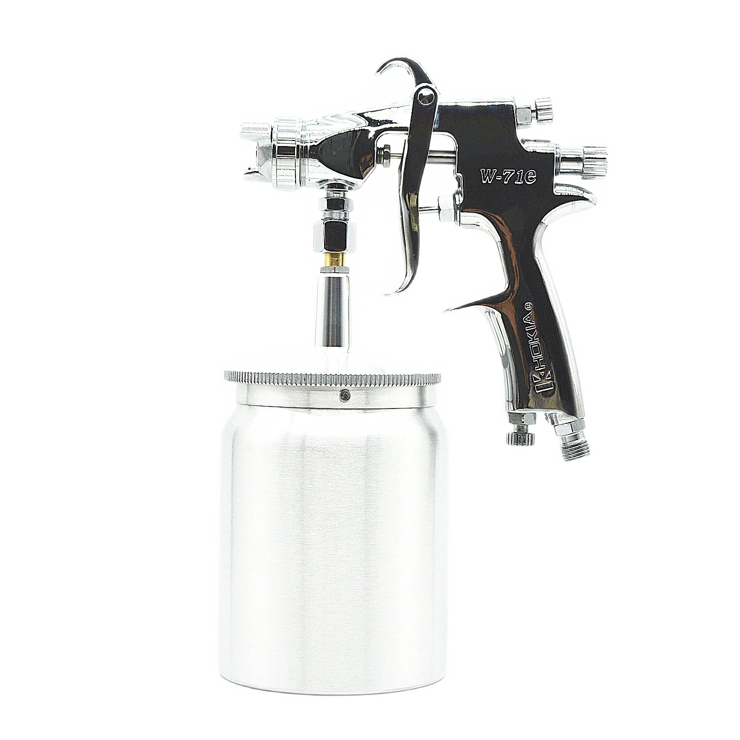 Exquisite Structure Paint Tank With Spray Gun W71E-1.8 Air Hvlp Paint Spray Gun With Top Cup