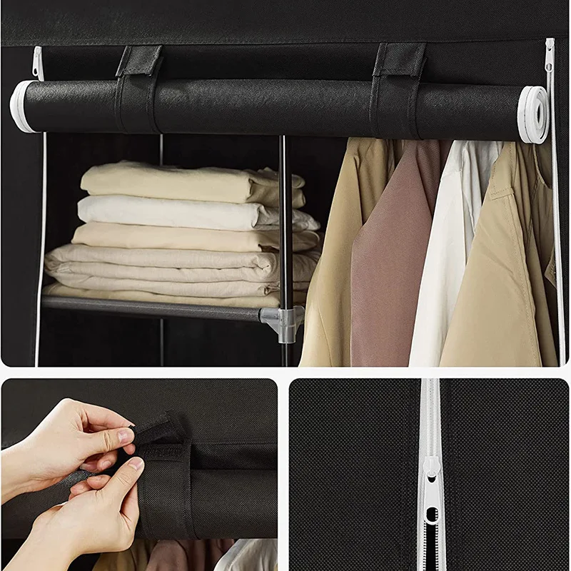 fabric wardrobe storage closet garment rack shoe rack shoe cabinet Storage cabinet