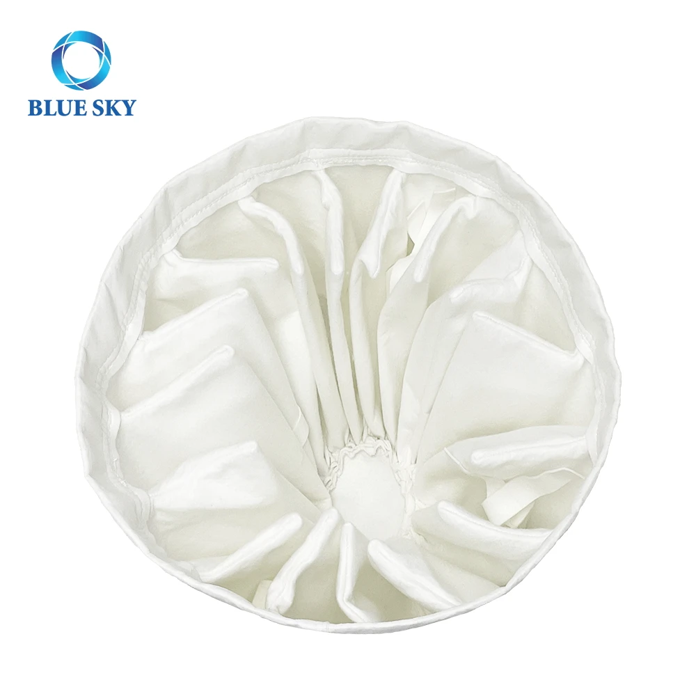 Bluesky Customized F5 Dust Separation Star Fruit Multi-fold Cloth Dust Filter Bag for Industrial Vacuum Cleaner Accessories