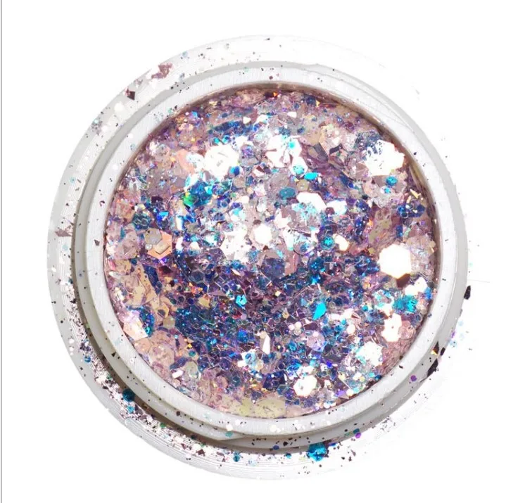 
Beauty 2019 new arrival Colorful Nail sequins crystals nail powder flash pixie nail art decoration 