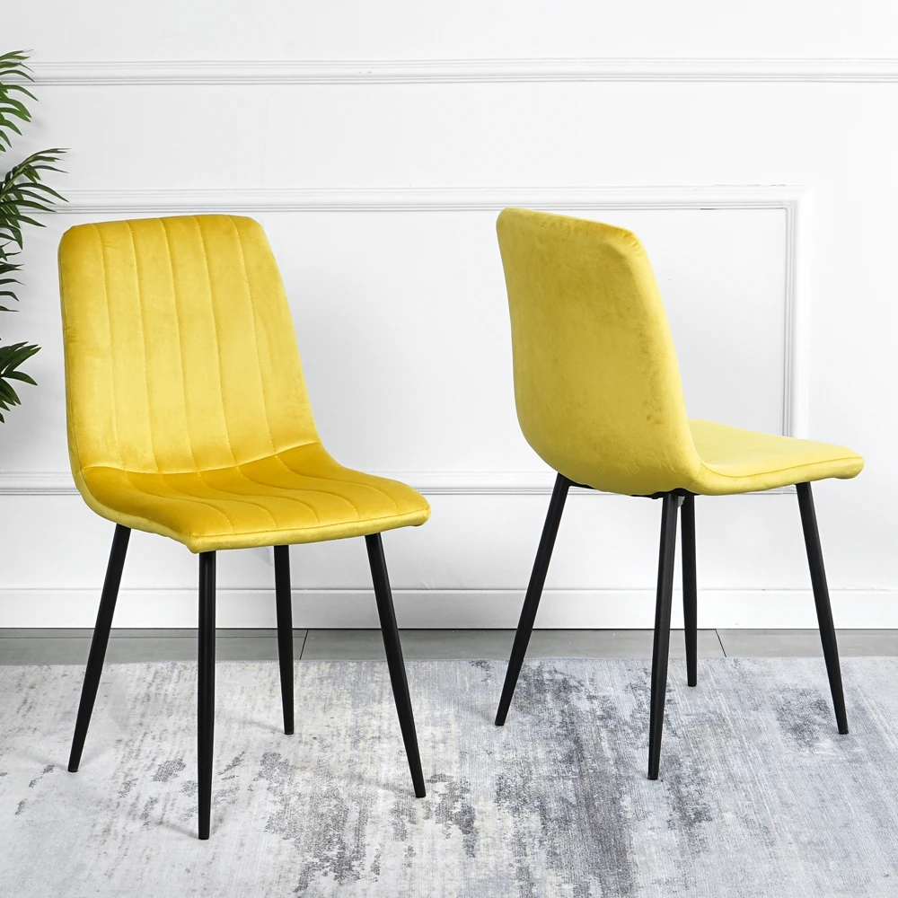 Modern Style Hotel Furniture Upholstered Fabric Back Vintage Dining Room Chair