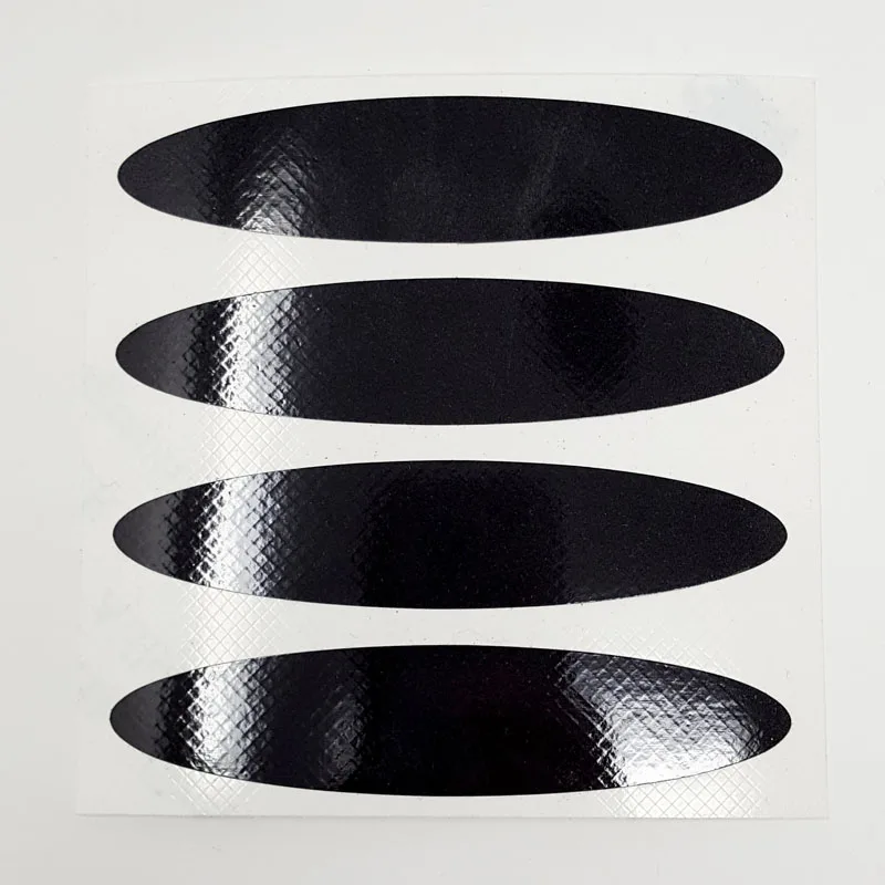 High Quality Micro Prismatic Adhesive Sticker Durable & Waterproof Black Reflective Sheet for Motorcycle Helmets