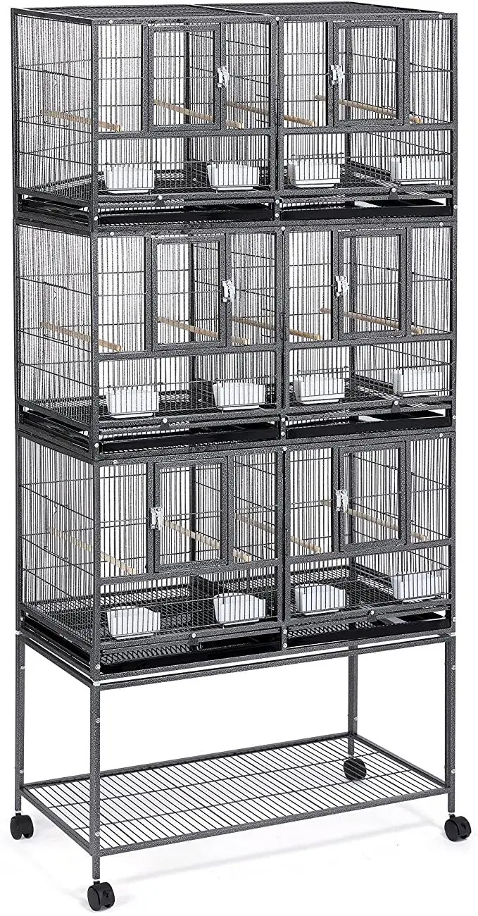Three layer large group birdcage six grid parrot cage  breeding  large Xuan Feng monk pairing Cage isolation cage