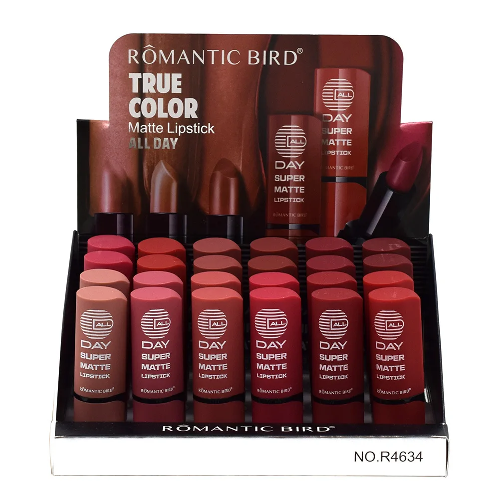 Matte ROMANTIC BIRD Nude Solid Matte Lipstick 12 Colors