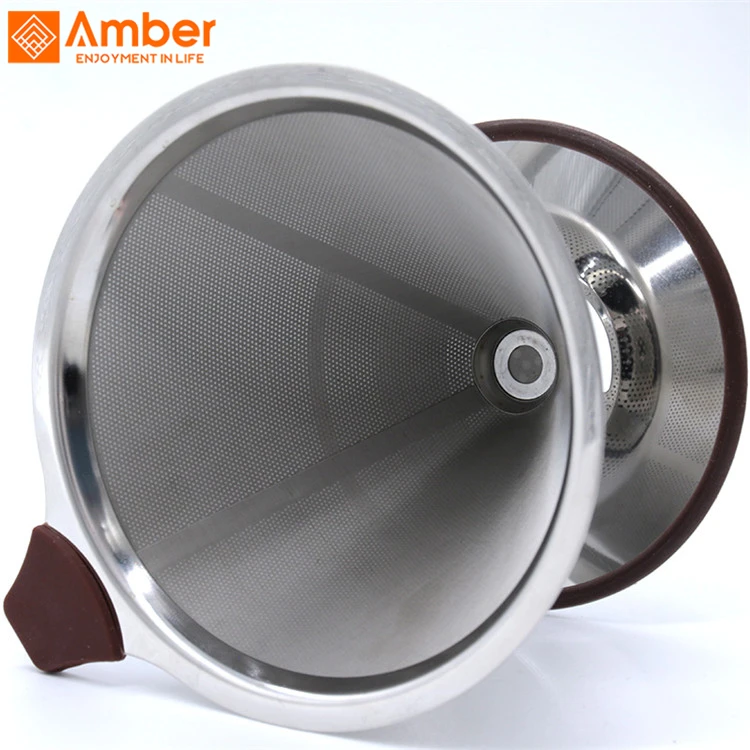 
Customize Japanese Washable Stainless Steel Wire Brewing Coffee Filter For Camping 