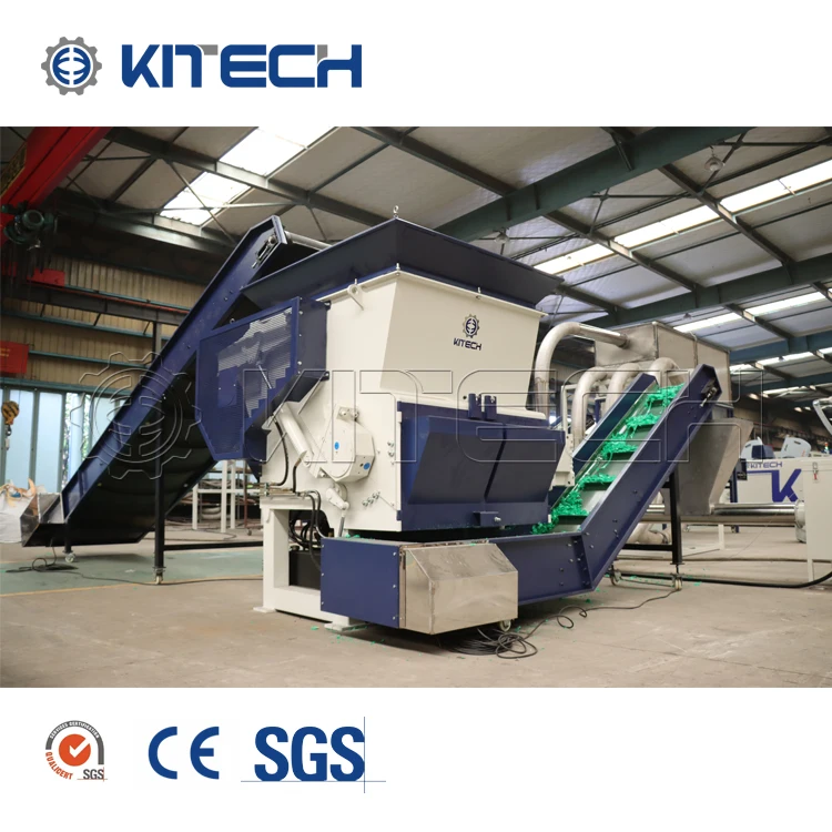 Europe Type 300-2000KG/H PP Jumbo Ton Bags PE Agricultural Film Recycling Plastic Shredder Machine