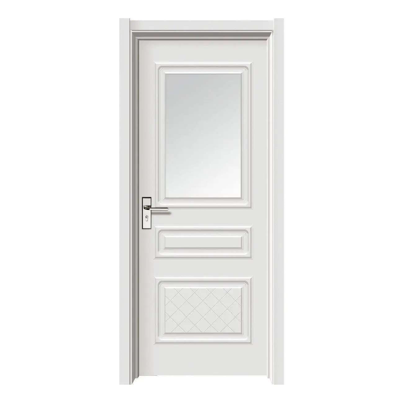 Factory Custom Latest Design Security Wooden Single Main Door Design