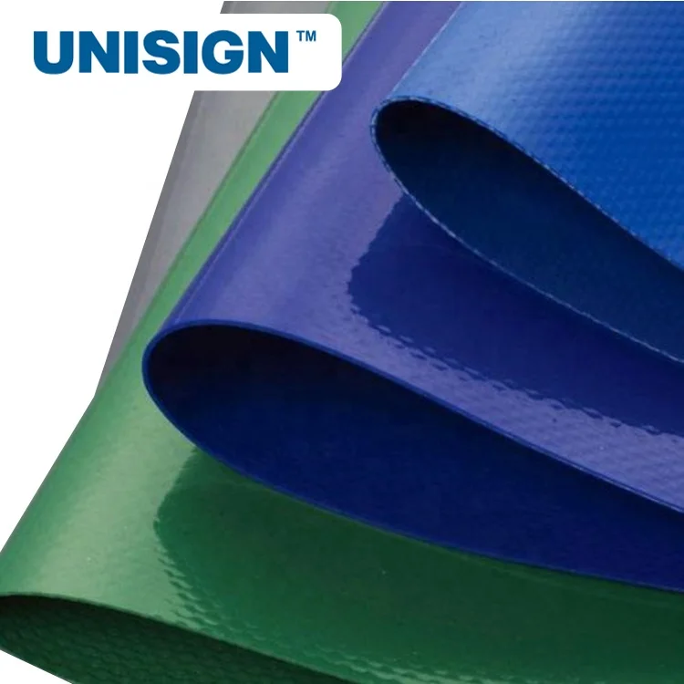 
UV Resistant Waterproof Tarps PVC Coated Fabrics Fire Retardant PVC Coated Tarpaulin Fabric Roll for Truck Cover 