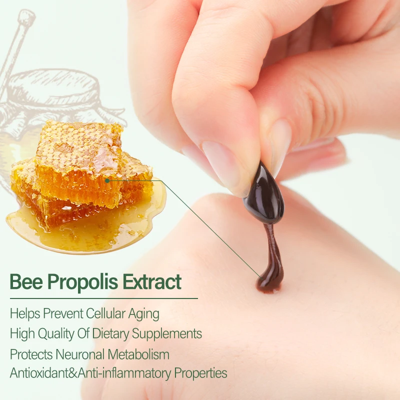OEM 500 мг softgel уход за здоровьем капсулы пчелиного прополиса для повышения иммунитета