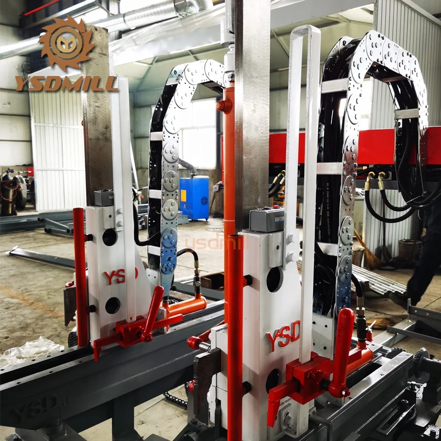 Timber vertical band sawmill automatic wood cutting machine with sawmill carriage