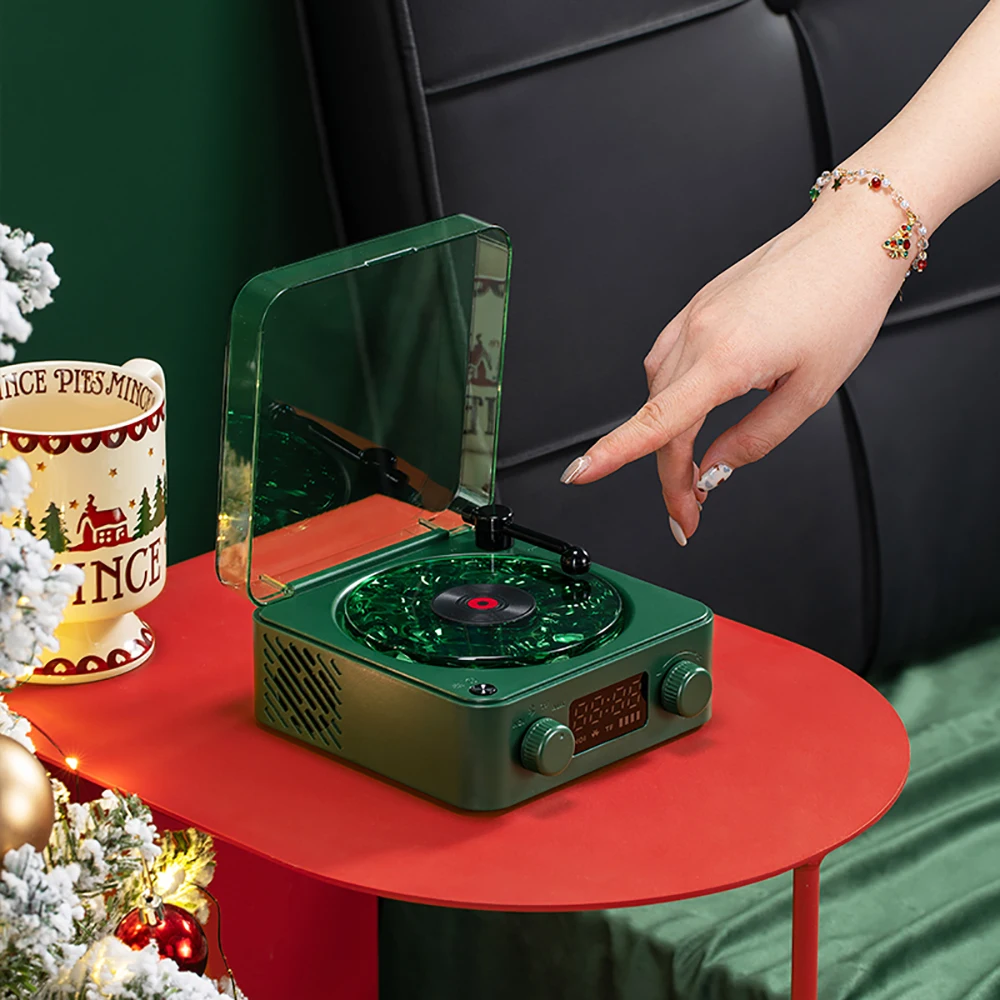 Музыкальный ритм световой RGB винил плеер BT-динамик управление ретро-поворотный стол ночник для сна ночная лампа спальни