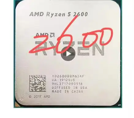 Оптовая продажа большое количество AMD R5 2600X 3 6 ГГц шестиядерный процессор с двенадцатью резьбой 95 Вт YD260XBCM6IAF слот AM4 для использования