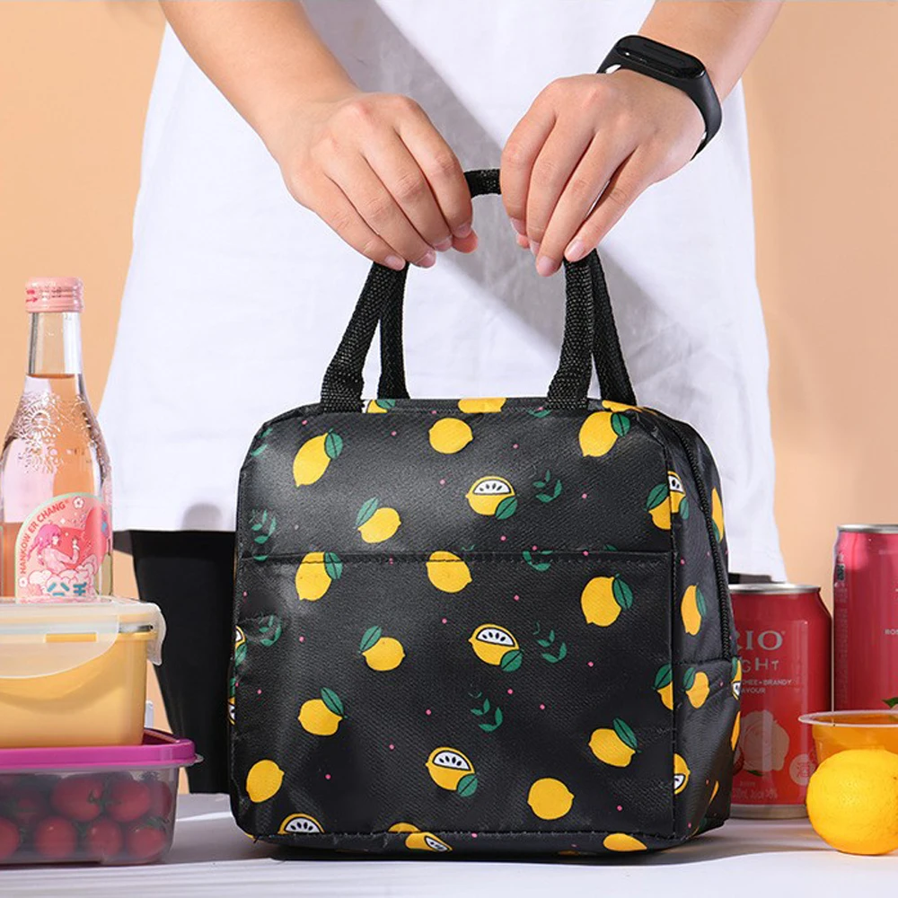 2022 mini Cooler Lunch Box Portable insulation Canvas Lunch Bag Thermal Food Picnic Lunch Bags For Women Kids