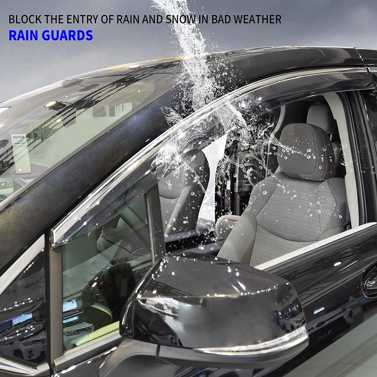 Car Window Visor For Toyota New HIGHLANDER 2021-2023 Injection Wind Deflectors Vent Visor Car Accessories