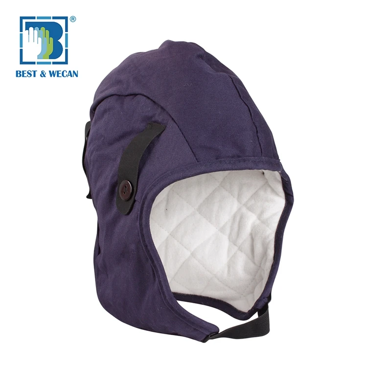 Protective 100% Cotton Flame Retardant Hood With Cape Welder Hats Welding for Safety