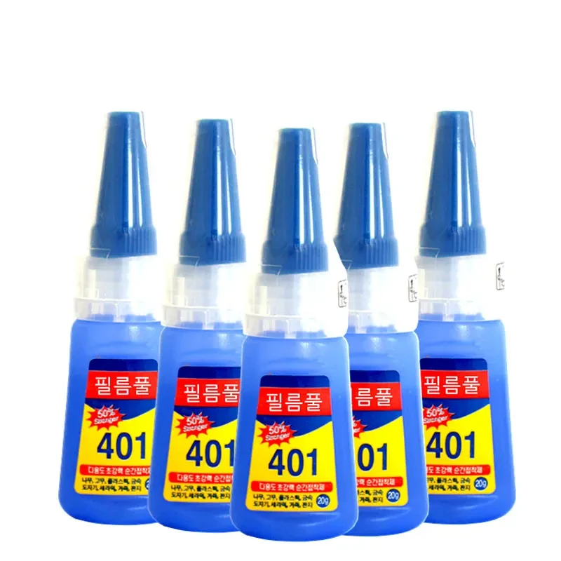 super strong nail glue Multifunction 401 Instant Super Glue 20g Super Strong Nail Glue Beauty Products