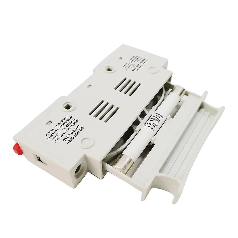 SeanRo PV fuse 1500VDC solar fuse and fuse holder 10A 15A 20A 32A din rail type