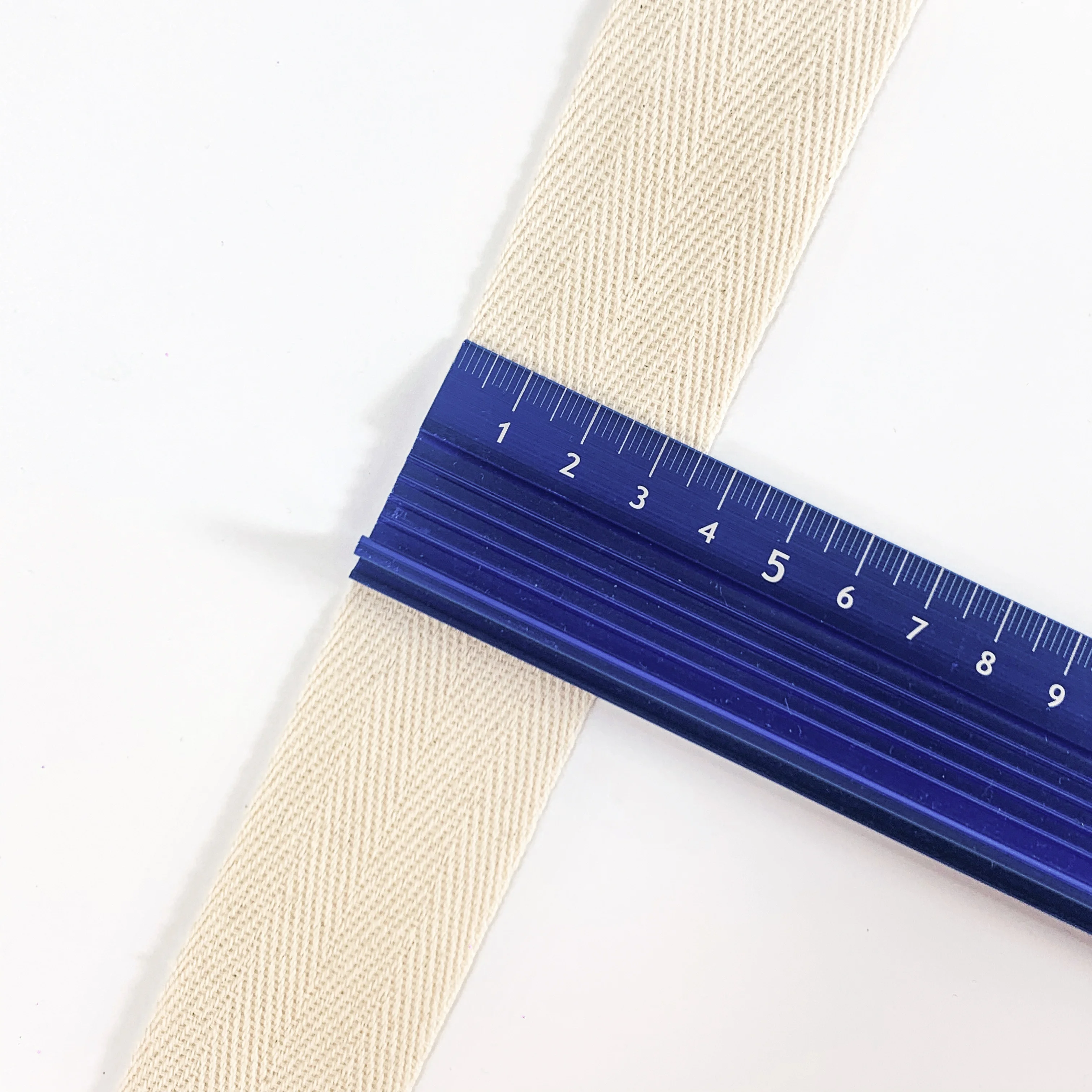 Multi color non elastic cotton herringbone twill bias tape webbing for clothing