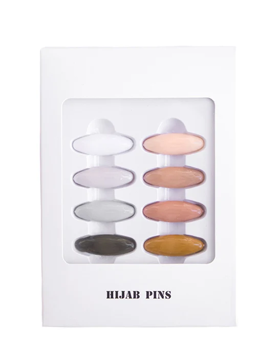 Newest High Quality Muti-Color Plastic Scarf Accessories Buckle Muslim Hijab Safety Pins Bundle