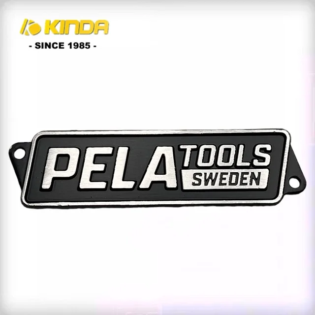 Custom Metal Logo Name Plate Etched Aluminium Label 304 Stainless Steel Nameplate