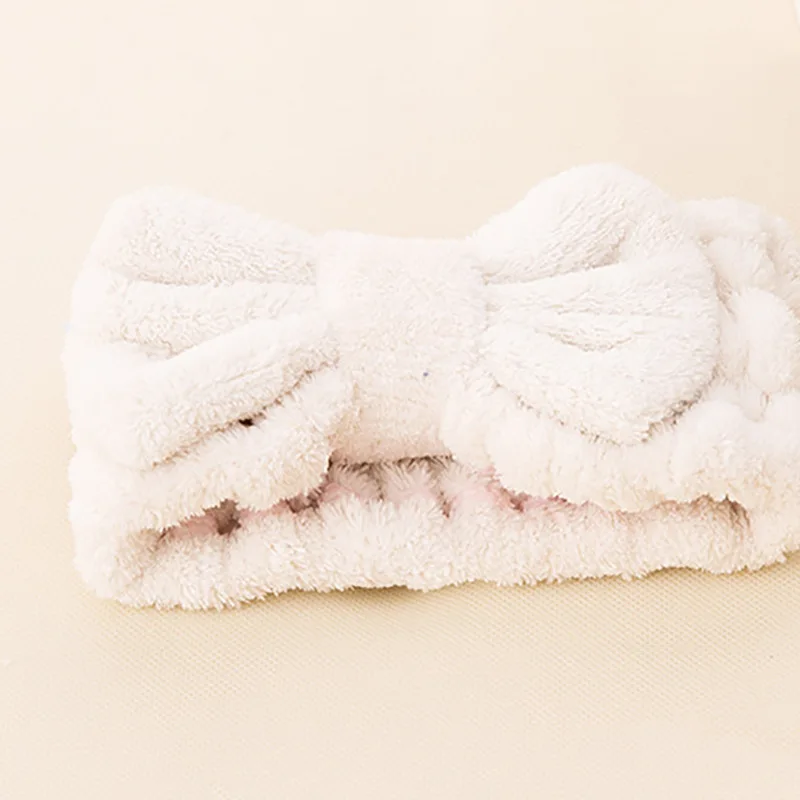 adjustable towels ribbons hair bands for girls new born baby makeup hair band ears hair elastic band