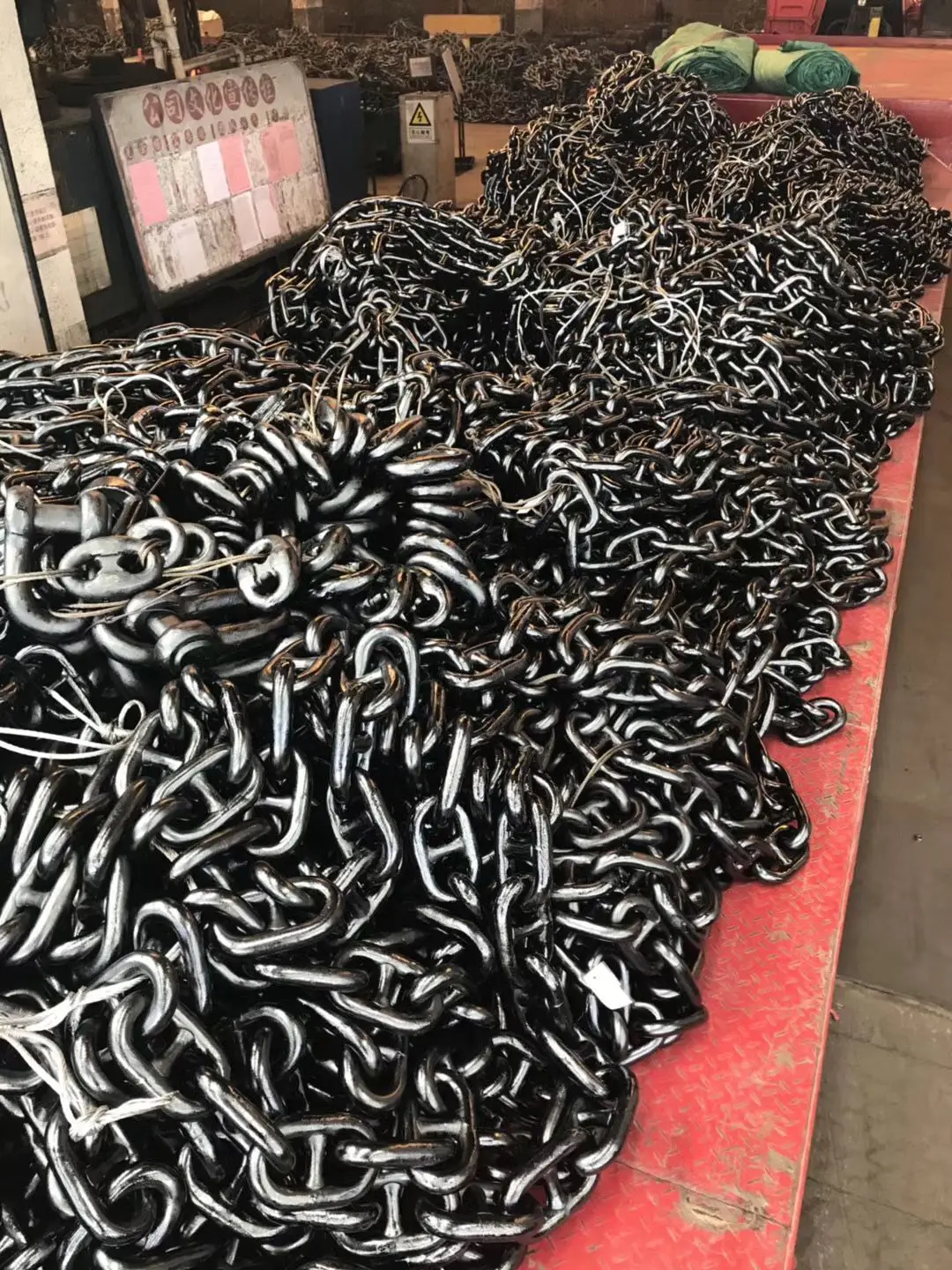 G80 Japanese Offshore Heavy Duty Industrial Steel Link Chain Marine Ship Mooring Stainless Steel Stud Link Anchor Chain