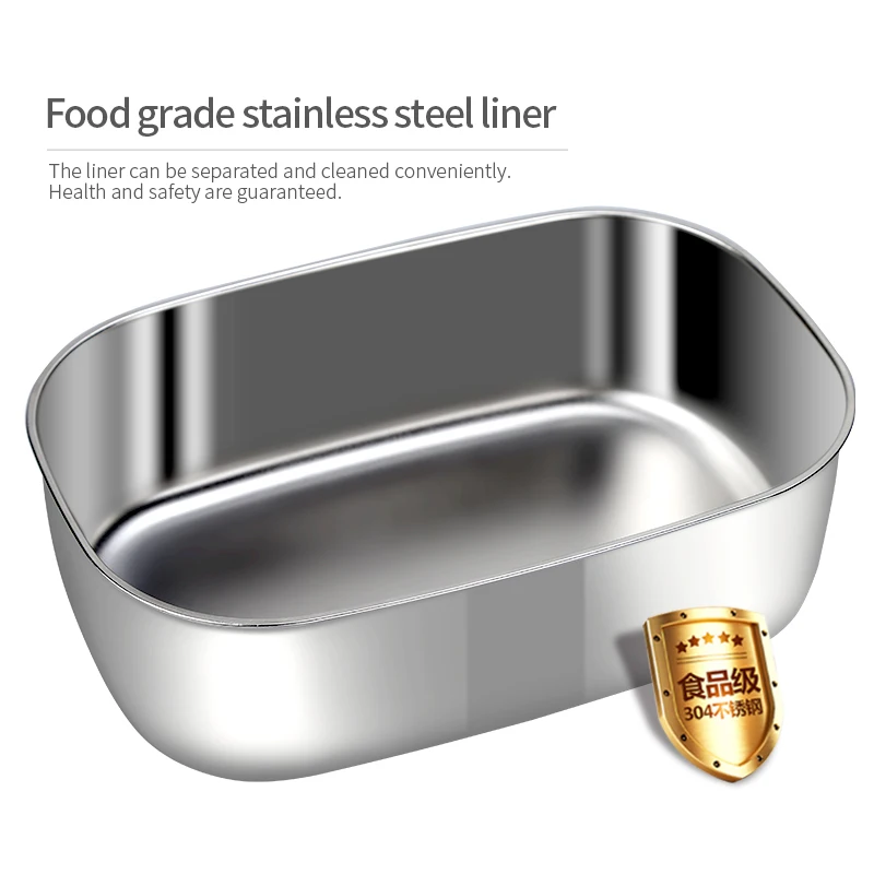 office food heater household car portable self heating food warmer 304 stainless steel electric lunch box heated lunch box