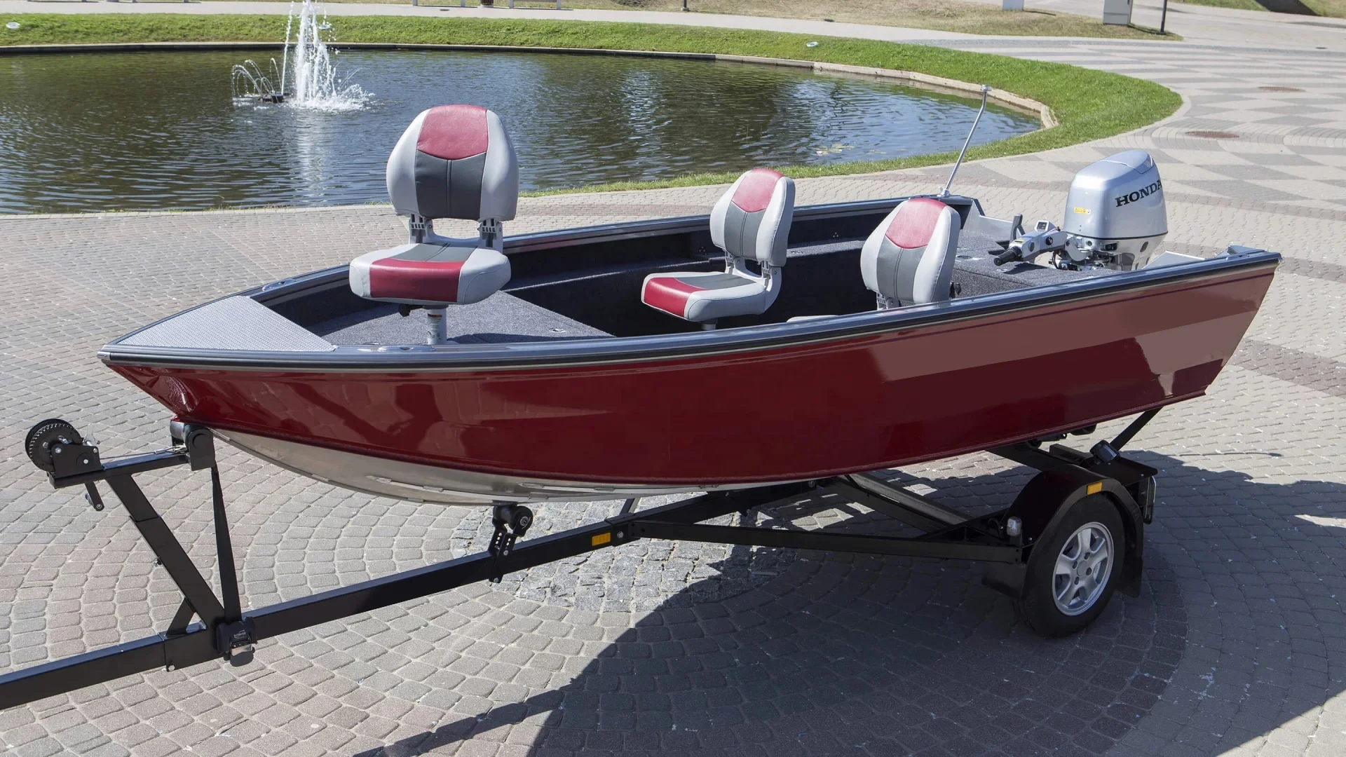 Новинка, 16-футовая алюминиевая Роскошная скоростная лодка для рыбалки, мощная реактивная консоль, озеро, река, надувной спортивный стиль, длина 4,5 м, в комплекте