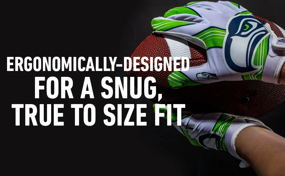 
American Youth Football Receiver Gloves for Kids Silicone Palm football gloves 