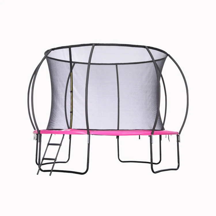 Zoshine modern high-end trampoline 10FT top glass fiber pole windproof strong and durable trampoline foam rust proof trampoline