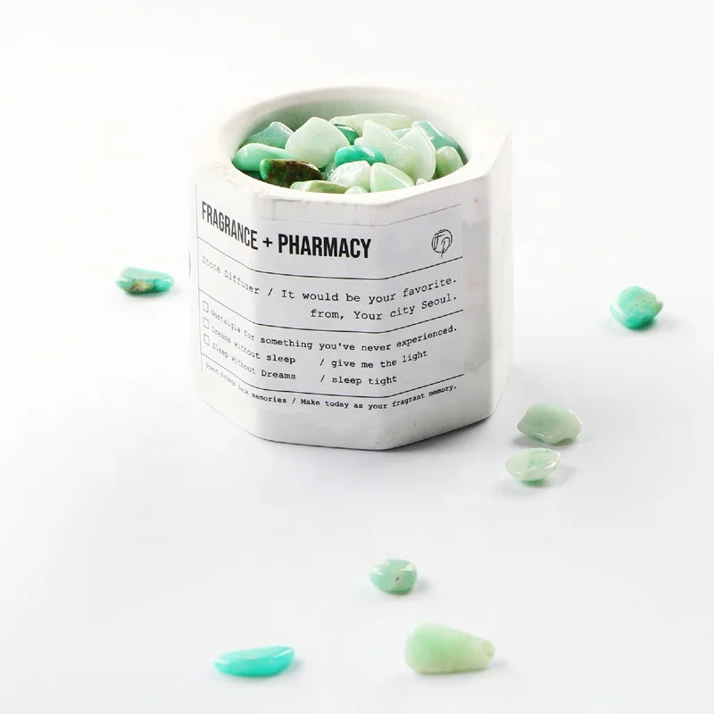 Car Home Decoration Air Freshener Ceramic Holder Crystal Stone Aromatherapy Perfume Essential Oil Diffuser