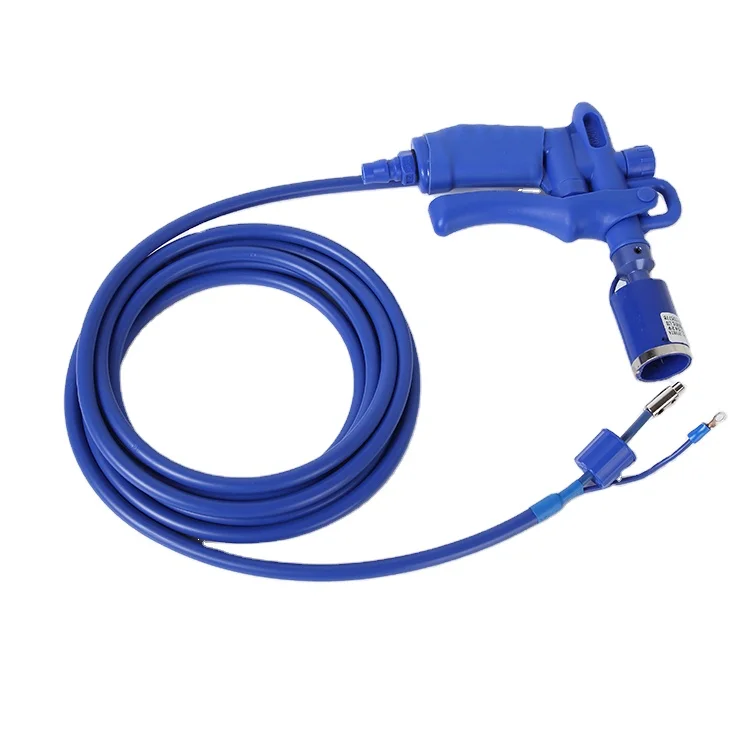 Light weight metal material AC anti static ionizing air gun with high power supply for printing industrial
