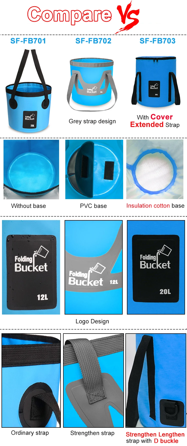 20L Portable Folding Water Container Outdoor Travelling Camping Hiking Fishing Gardening Fishing Luxury Round Ice Bucket