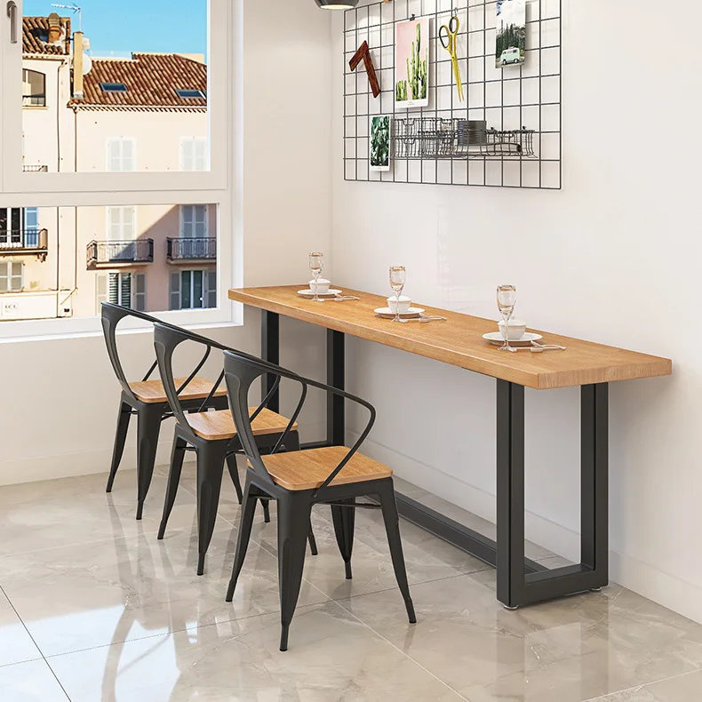 Wholesale Stackable Cafe Bistro Metal Wood Seat Restaurant Vintage Design Industrial Metal Dining Chair