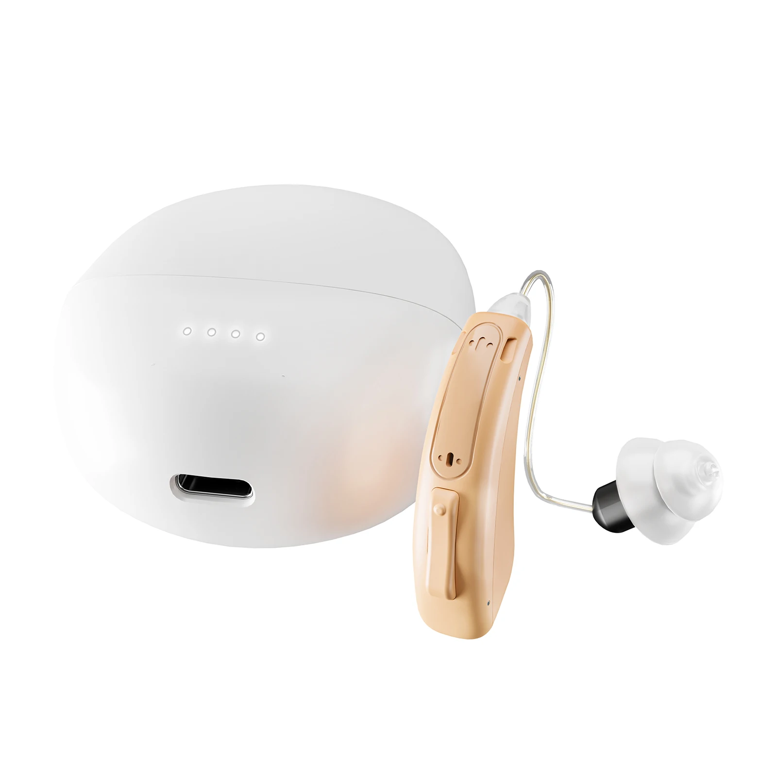 Customizable Waterproof Rechargeable Hearing Aid Pocket Style For Older People Blue Tooth Programmable Bte Invisible Hearing Aid