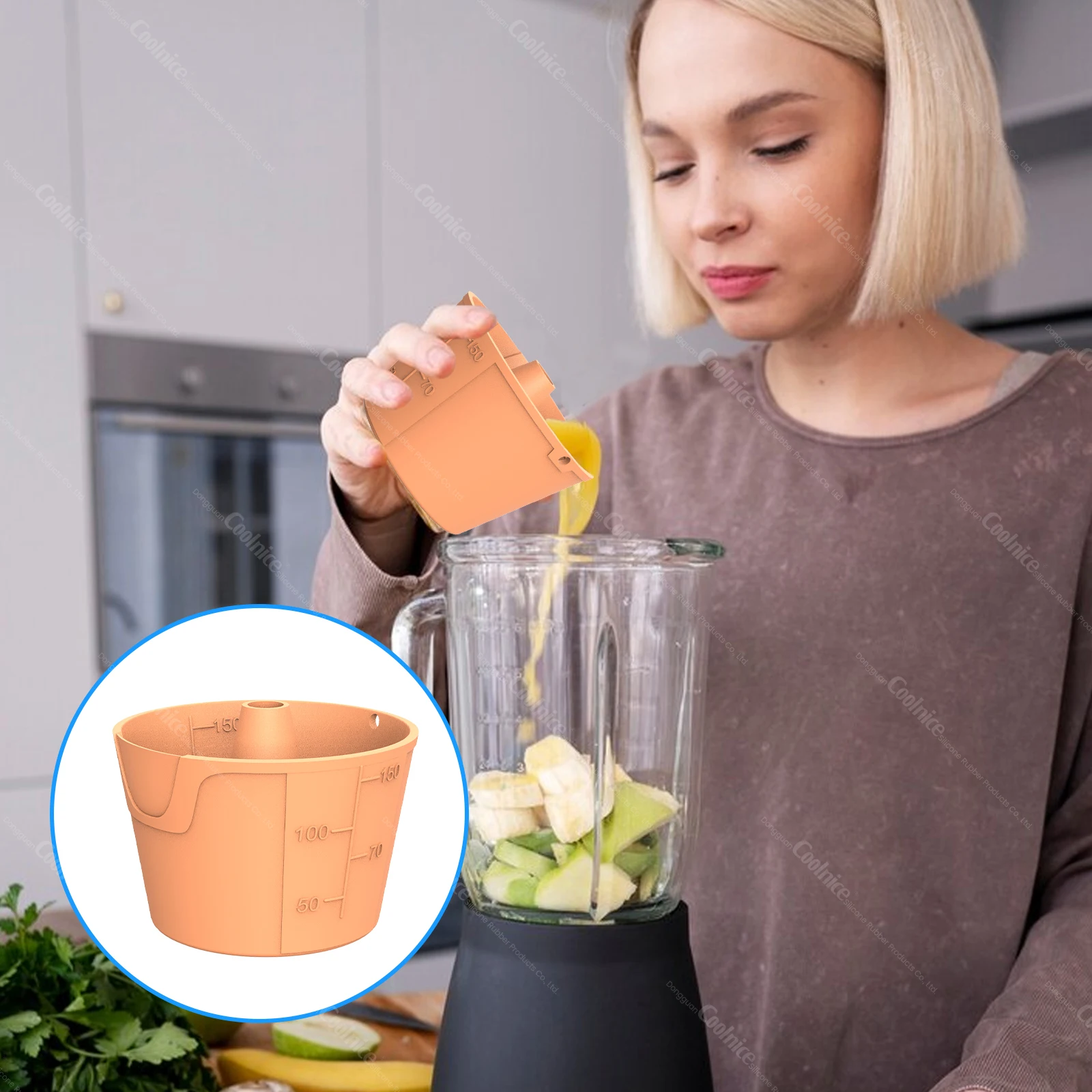Factory Direct Products Kitchen Supplies Non Toxic Safe Silicone Funnels for Kitchen Use Measuring Cups