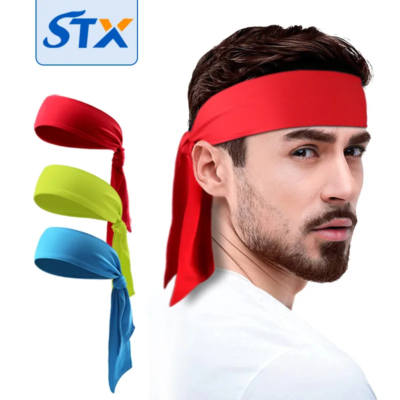 Shuntaixin Custom Logo Design Knotted Adjustable Soccer Men And Women Tennis Head Band Customized Fit Sport Tie Headband
