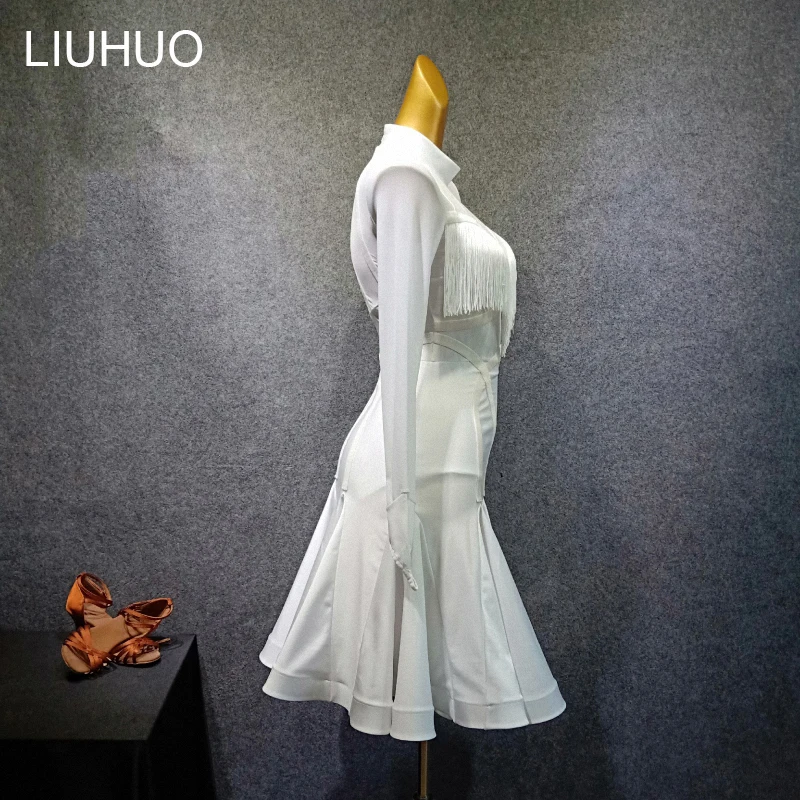 LIUHUO girls ballroom dress Dance wear Salsa women waltz dance costume Latin dress