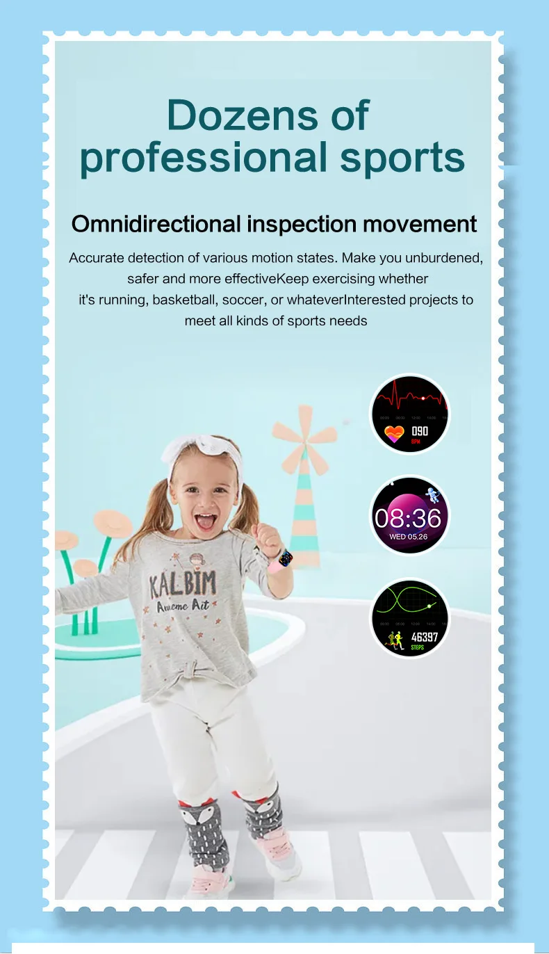 New Arrival 2022 Children Smart Watch Blood Oxygen Heart Rate Monitoring Kids Sports Smartwatch H39 (6).jpg